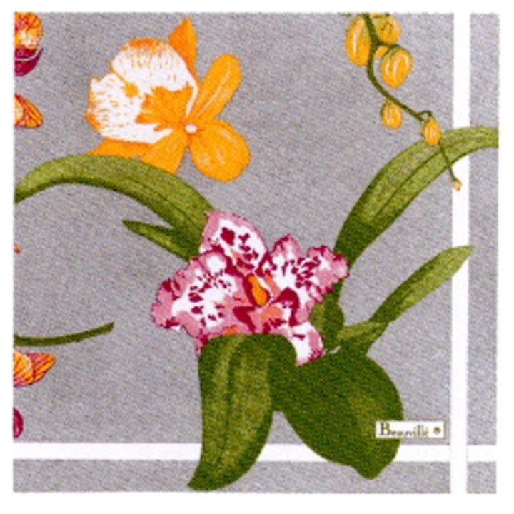 Paquet de 20 serviettes en papier "Orchidées"