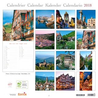 Calendrier 2018 images "Alsace" (30cm x 30cm)