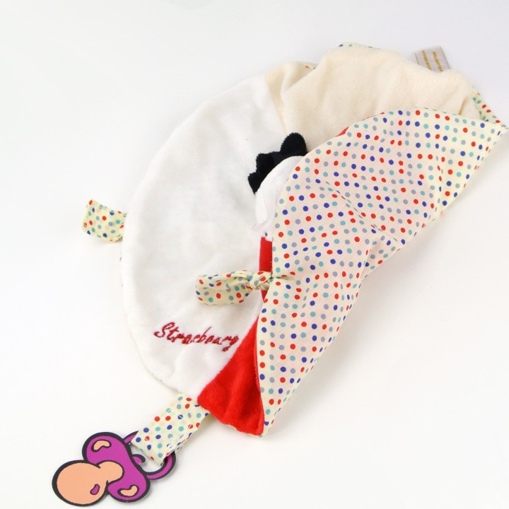 Doudou Cigogne Strasbourg - Rouge