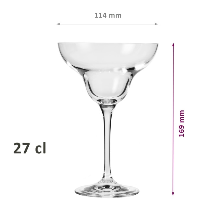 6 verres à Cocktail "AVANT-GARDE" 27 cl - cristallin sans plomb