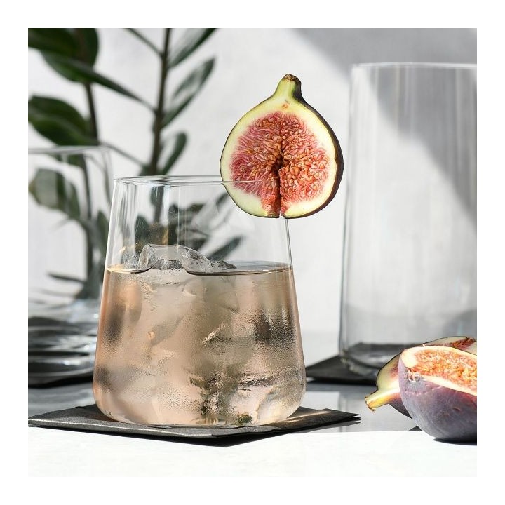 6 verres à eau "AVANT-GARDE" 38 cl - cristallin sans plomb