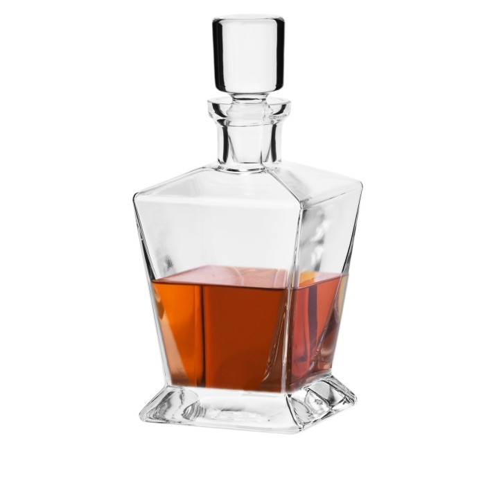 Coffret 7 pièces service à Whisky "CARO" - cristallin soufflé bouche
