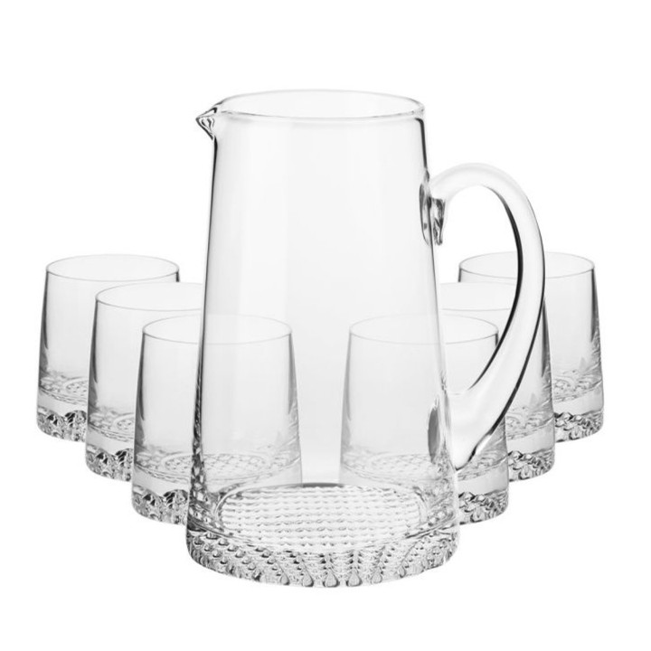 Coffret 7 pièces service à Eau "FJORD" - cristallin sans plomb