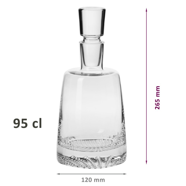 Coffret 7 pièces service à Whisky "FJORD" - cristallin sans plomb