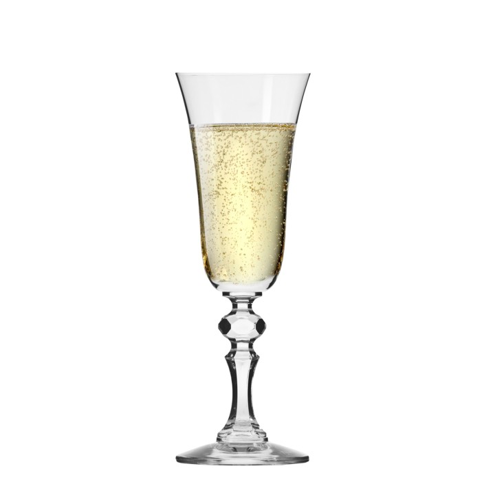 6 Flûtes à champagne "KRISTA" 15 cl - cristallin sans plomb