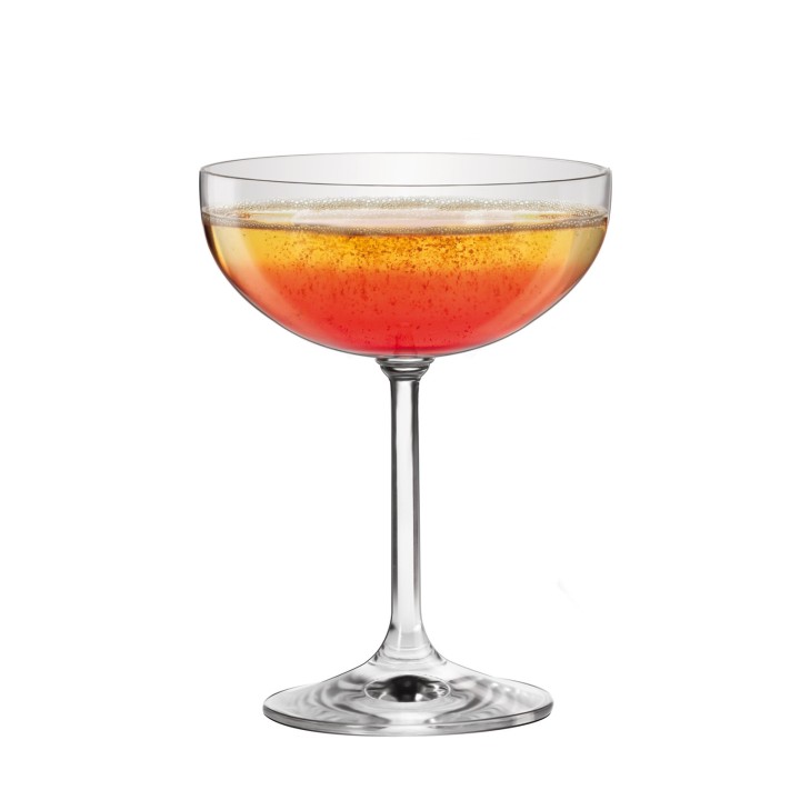 6 Coupes à champagne "VENEZIA" 20 cl - cristallin sans plomb