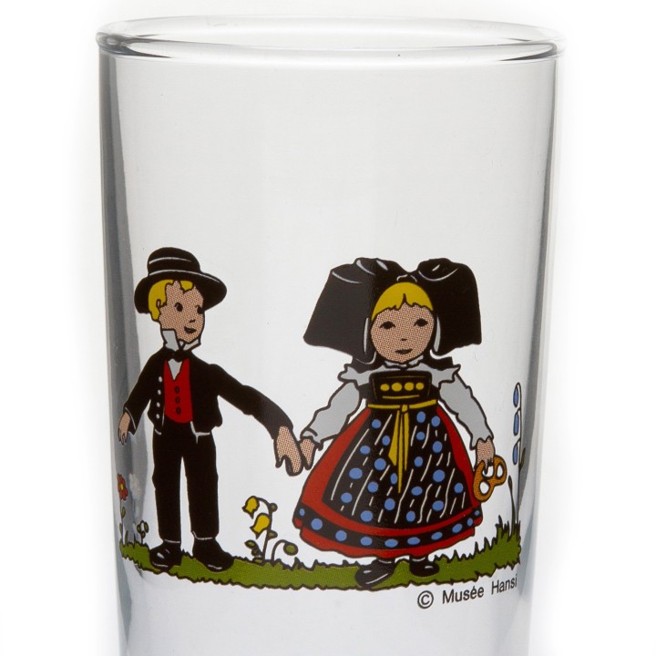 6 Verres dégustation "SÄNTIS" vin d'Alsace  motif HANSI