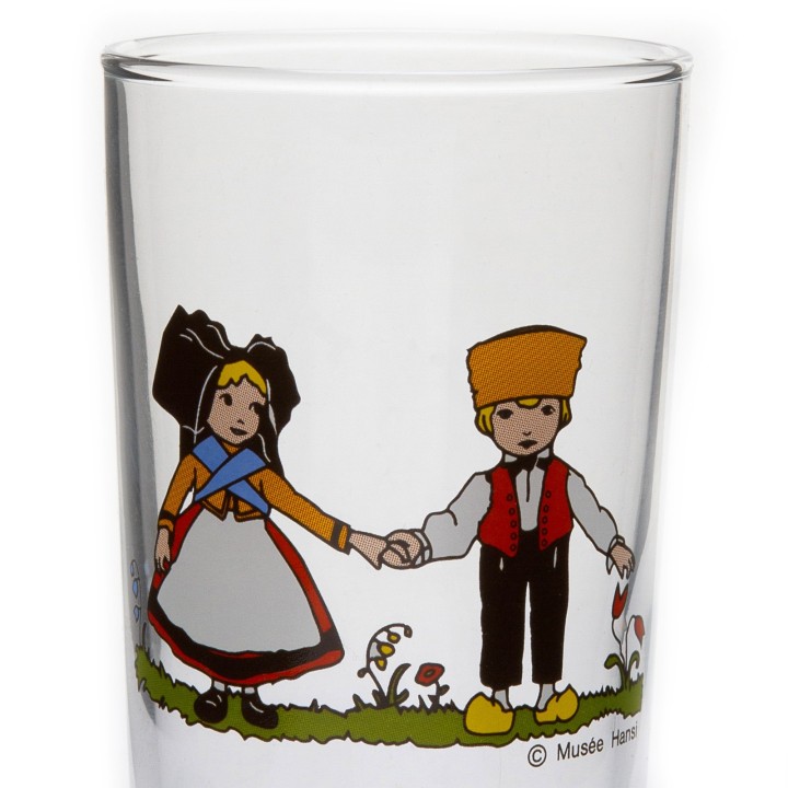 6 Verres dégustation "SÄNTIS" vin d'Alsace  motif HANSI