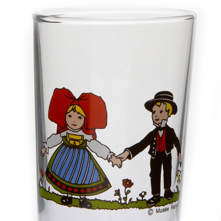 6 Verres dégustation "SÄNTIS" vin d'Alsace  motif HANSI