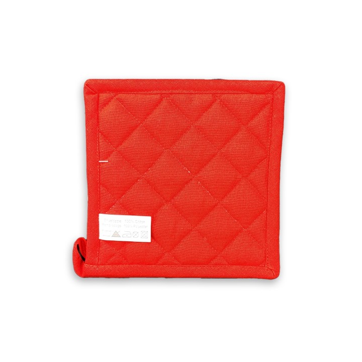 Un manique carré "Hartzele" rouge