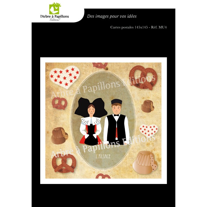 Lot de 6 cartes - Dessins Marion Muller - VOEUX 1