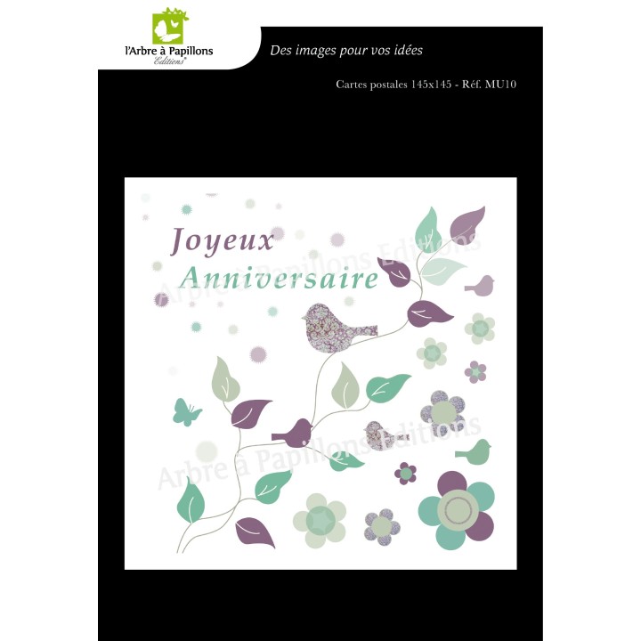 Lot de 6 cartes - Dessins Marion Muller - VOEUX 1