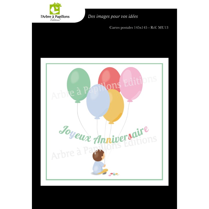 Lot de 6 cartes - Dessins Marion Muller - VOEUX 1