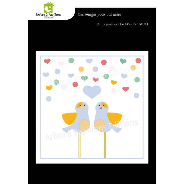 Lot de 6 cartes - Dessins Marion Muller - VOEUX 1