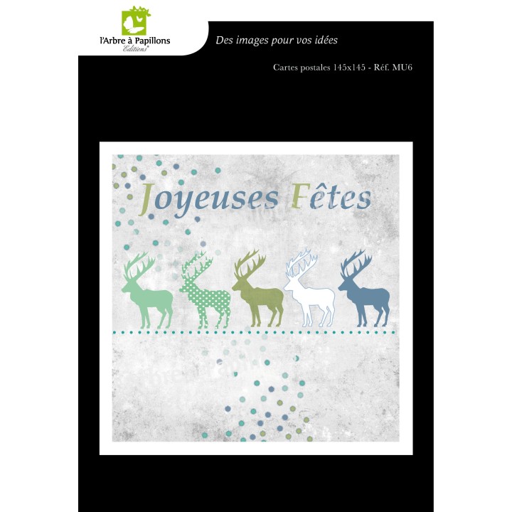 Lot de 6 cartes - Dessins Marion Muller - VOEUX 2