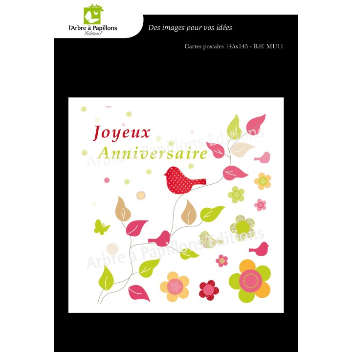 Lot de 6 cartes - Dessins Marion Muller - VOEUX 2