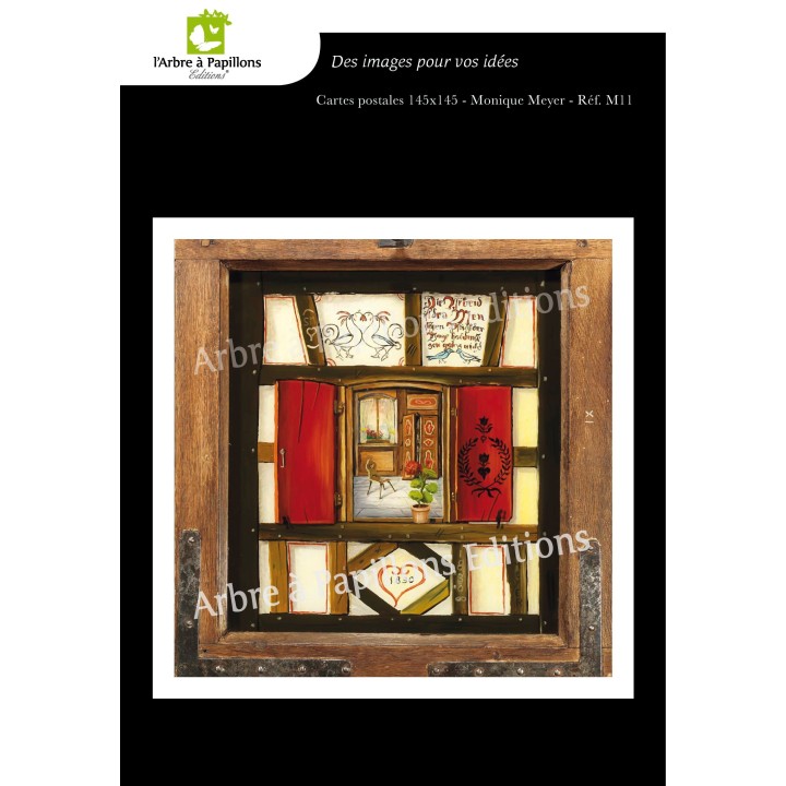 Lot de 6 cartes - Peintures Monique Meyer - VOEUX 1