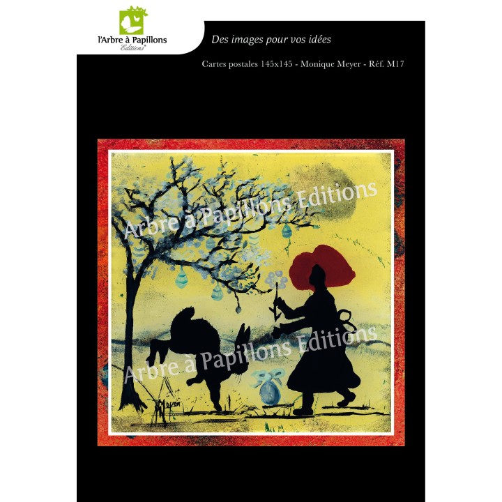 Lot de 6 cartes - Peintures Monique Meyer - VOEUX 1