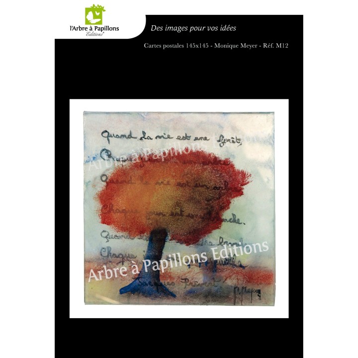 Lot de 6 cartes - Peintures Monique Meyer - VOEUX 2