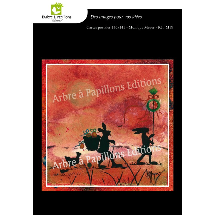 Lot de 6 cartes - Peintures Monique Meyer - VOEUX 2