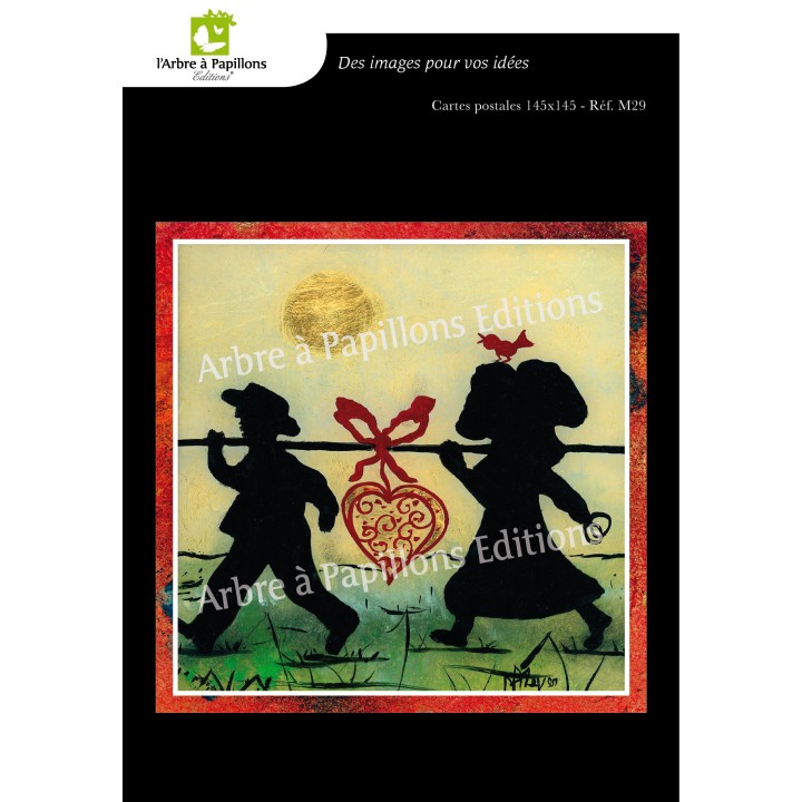 Lot de 6 cartes - Peintures Monique Meyer - VOEUX 2