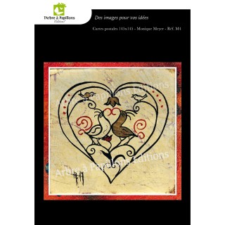 Lot de 6 cartes - Peintures Monique Meyer - VOEUX 3