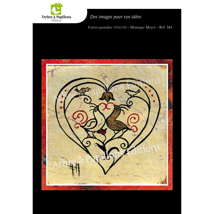 Lot de 6 cartes - Peintures Monique Meyer - VOEUX 3