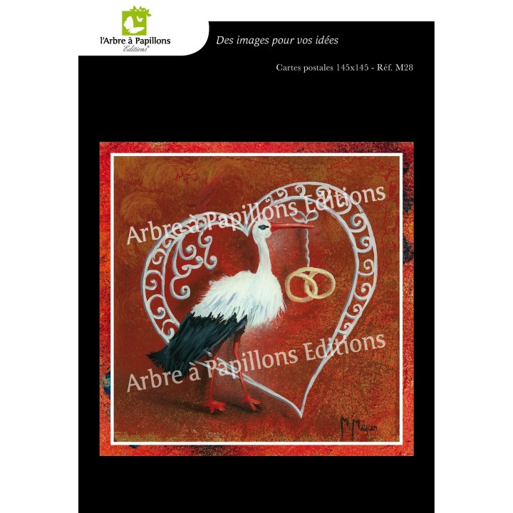 Lot de 6 cartes - Peintures Monique Meyer - VOEUX 3