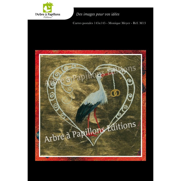 Lot de 6 cartes - Peintures Monique Meyer - VOEUX 4