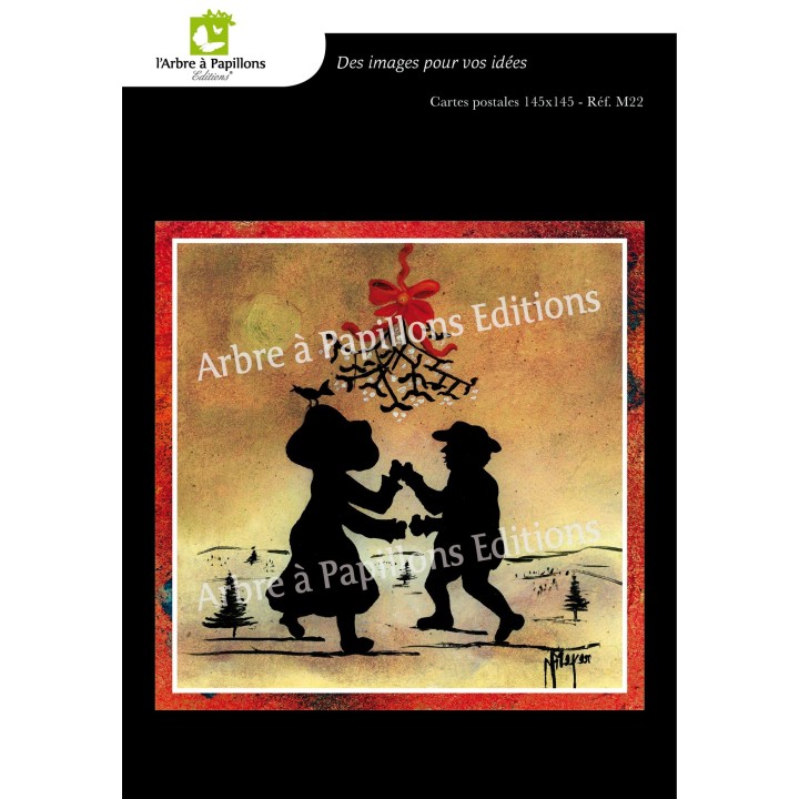 Lot de 6 cartes - Peintures Monique Meyer - VOEUX 4