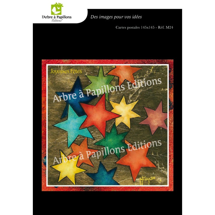 Lot de 6 cartes - Peintures Monique Meyer - VOEUX 4