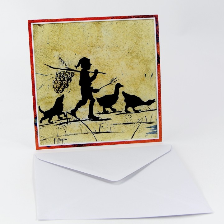 Lot de 6 cartes - Peintures Monique Meyer - VOEUX 5