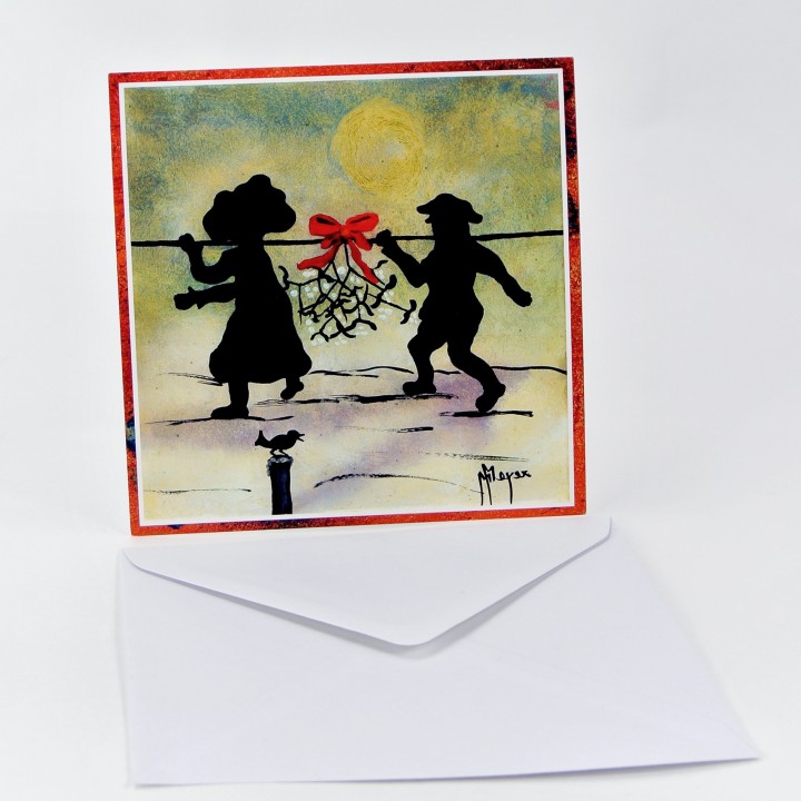 Lot de 6 cartes - Peintures Monique Meyer - VOEUX 5