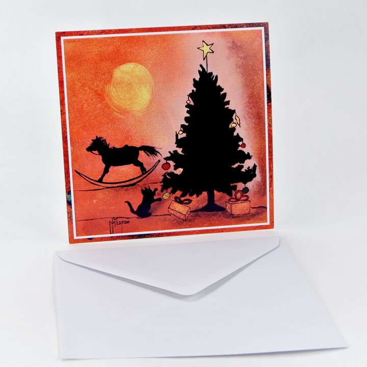 Lot de 6 cartes - Peintures Monique Meyer - VOEUX 5