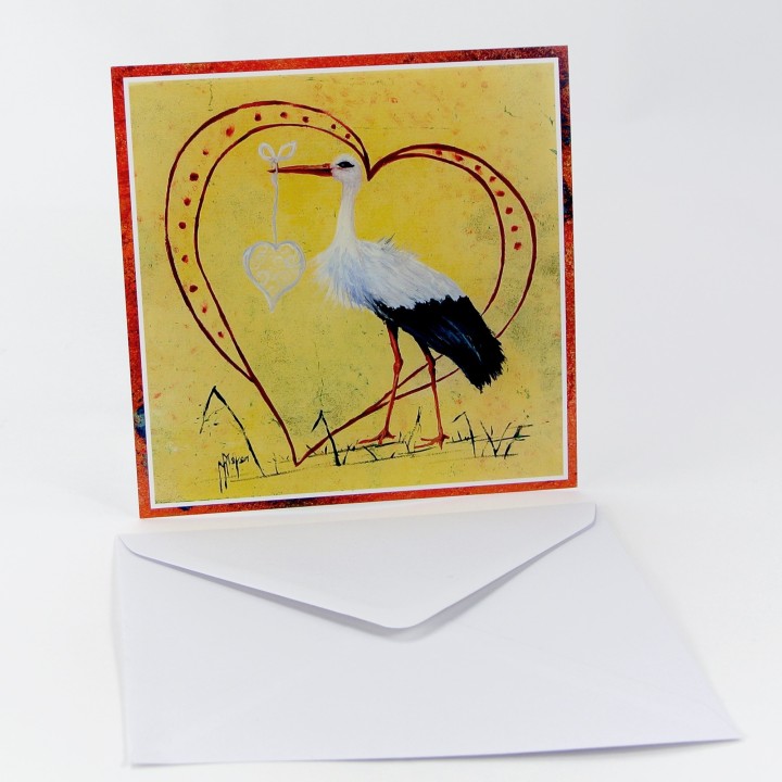 Lot de 6 cartes - Peintures Monique Meyer - VOEUX 5