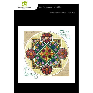 Lot de 3 cartes - Enluminures Anne Friant