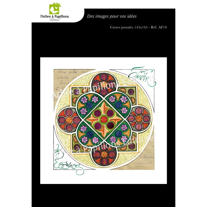 Lot de 3 cartes - Enluminures Anne Friant