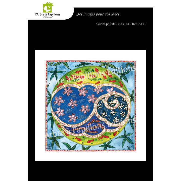 Lot de 3 cartes - Enluminures Anne Friant