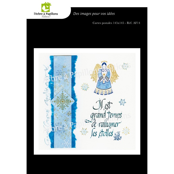 Lot de 3 cartes - Enluminures Anne Friant