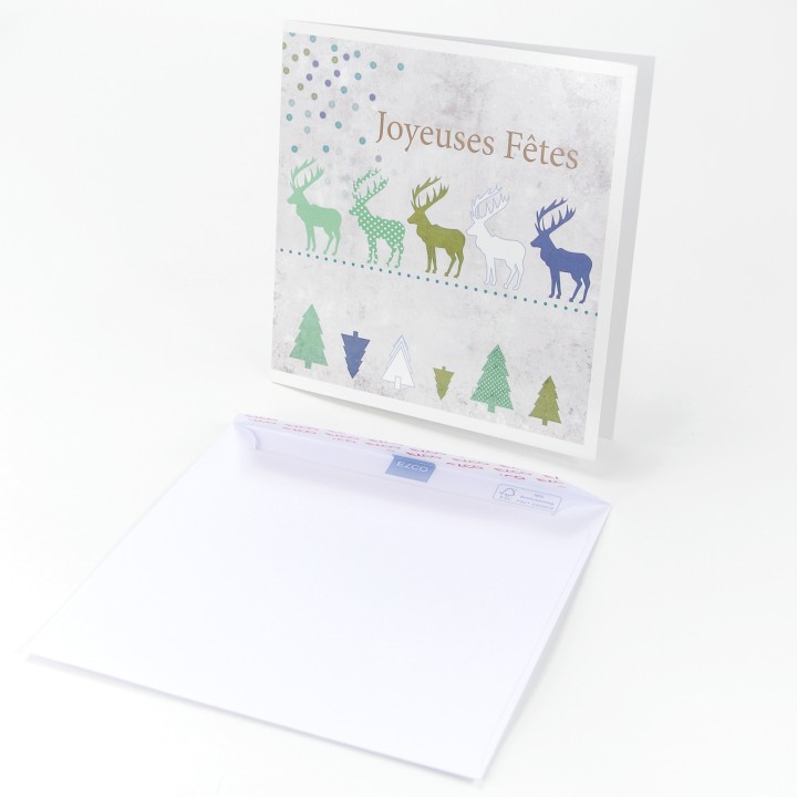 Carte double - Dessin Marion Muller - FÊTES