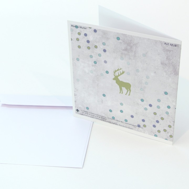 Carte double - Dessin Marion Muller - FÊTES