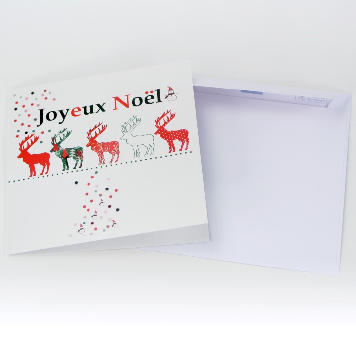 Carte double - Dessin Marion Muller - NOËL