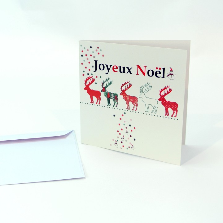 Carte double - Dessin Marion Muller - NOËL