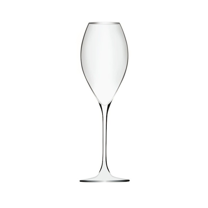 6 Flûtes "JAMESSE" Initial 30 cl - cristallin