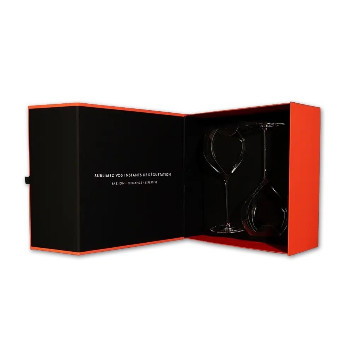 Coffret 2 verres soufflés bouche ultralight P. Jamesse Synergie 60cl