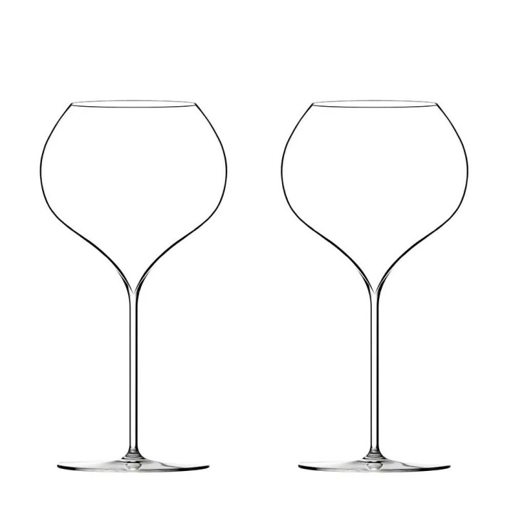 Coffret 2 verres soufflés bouche ultralight P. Jamesse Grand Blanc 64cl