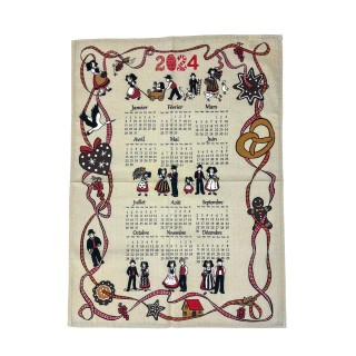 Torchon calendrier 2024 - Farandole