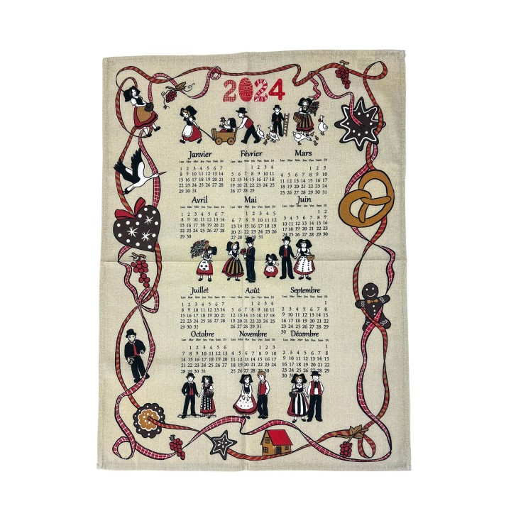 Torchon calendrier 2024 - Farandole