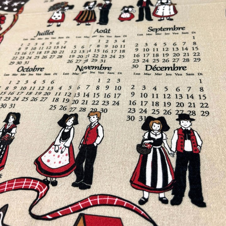 Torchon calendrier 2024 - Farandole
