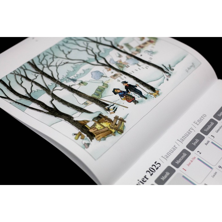 Calendrier L'Alsace Enchantée 2025 de Ratkoff (30cm x 30cm)